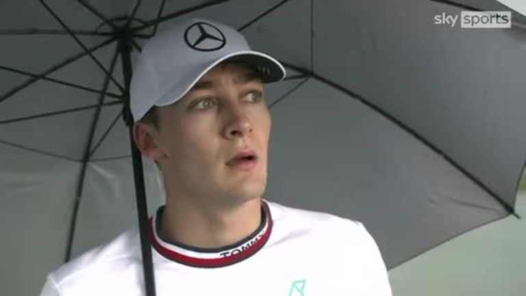 George Russell was unimpressed with the performance of his Mercedes 
