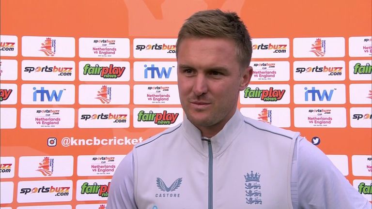 Jason Roy was thrilled to collect the series win on his 100th cap for England against the Netherlands. 