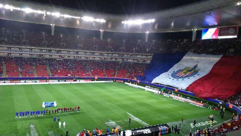 GUADALAJARA (MEXIKO): Das Estadio Akron ist die Heimspielstätte des Fussball-Klubs Chivas Guadalajara. Kapazität: 48.071.