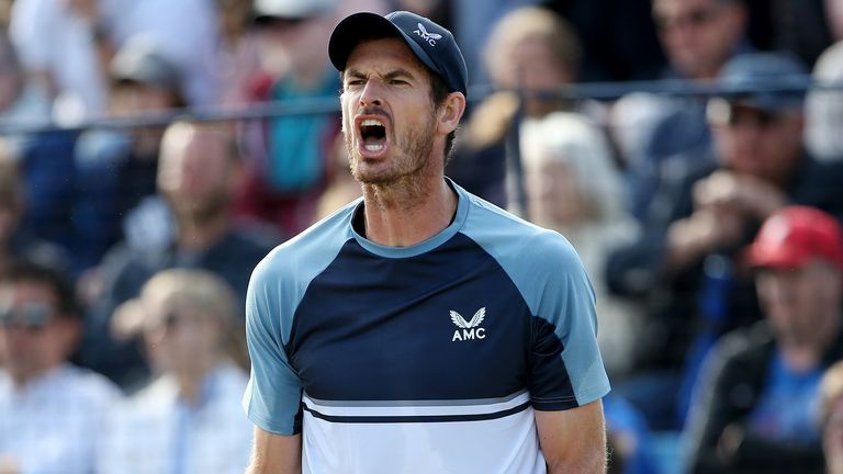 Andy Murray suffered a three-set defeat to Denis Kudla in the semi-finals of the Surbiton Trophy on Saturday