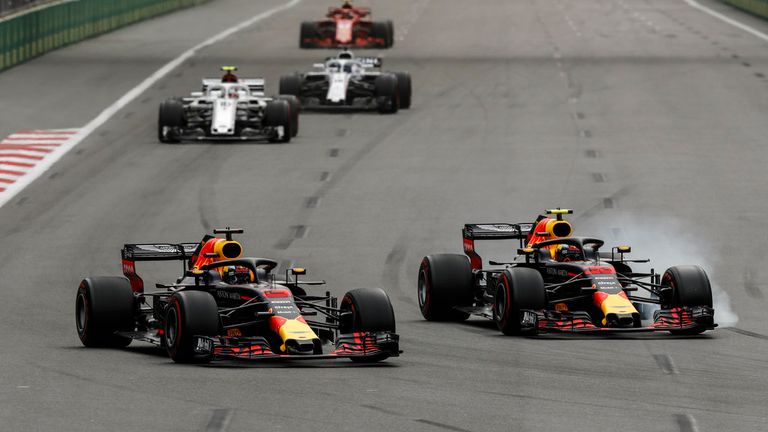 Max Verstappen and Daniel Ricciardo were both reprimanded after the race for the collision