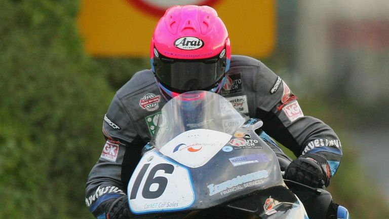 Davy Morgan, pictured here in 2007 racing in the Isle of Man TT, has died aged 52