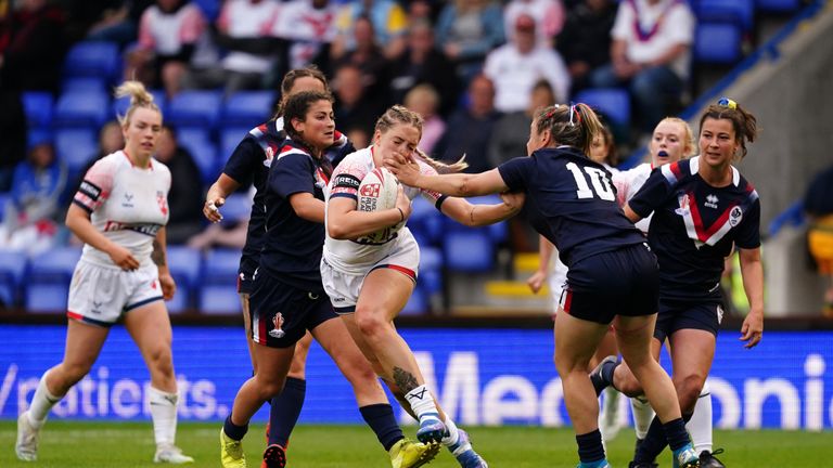 Summary of the match between England Women and France Women. 