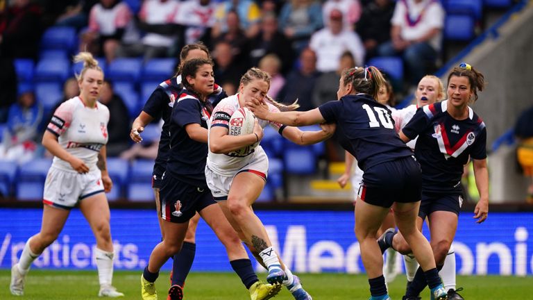 Highlights of the Test match between England Women and France Women in June