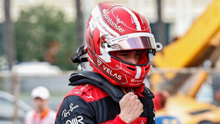 Lelerc takes pole position for the Azerbaijan Grand Prix after an electric final lap at the end of Q3