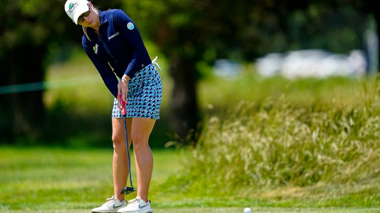 England's Jodi Ewart Shadoff takes the lead three times