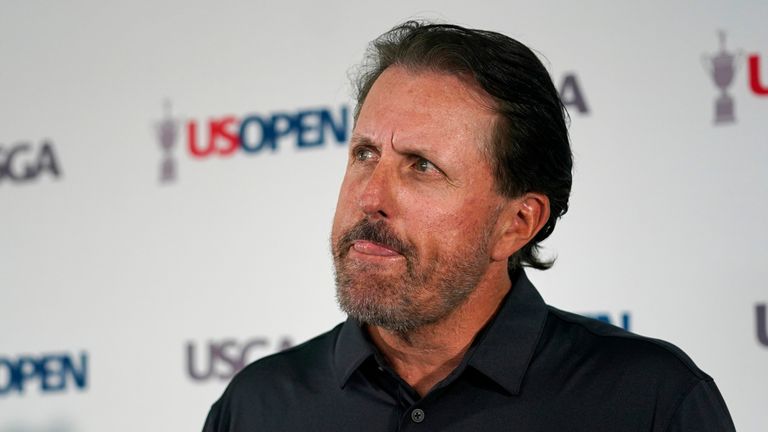 Phil Mickelson faced tougher questions about his decision to join the Saudi-backed LIV golf series at a press conference ahead of the US Open