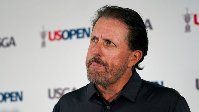 Phil Mickelson has faced more difficult questions about his decision to join the Saudi-backed LIV Golf Series at a news conference ahead of the US Open