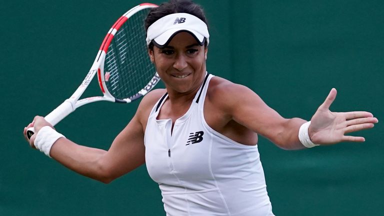 Heather Watson will be the first on Court No. 1 on Friday
