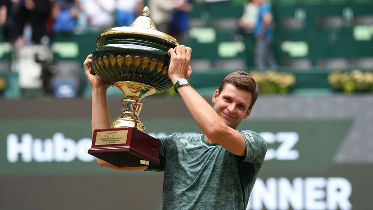 Hubert Hurkacz derrotó a Daniil Medvedev en la final de Halle