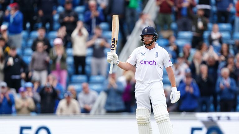In-form Jonny Bairstow hit 50 on day five of the third Test against New Zealand - England's second fastest half-century