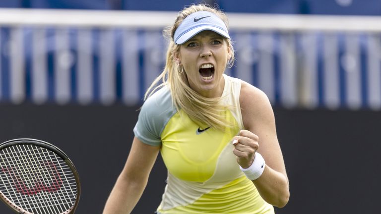 Katie Boulter is through to the third round at Eastbourne