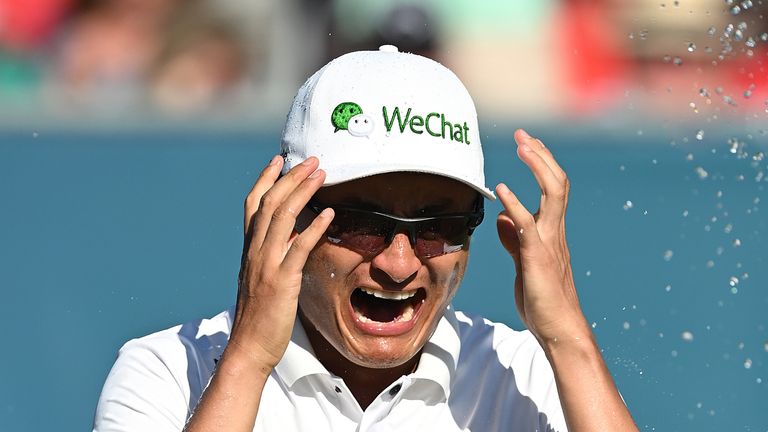 Li had led by five strokes after five holes of his final round