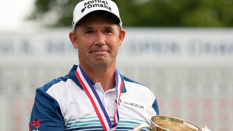 Padraig Harrington's US Senior Open victory is his first on the over-50s circuit 