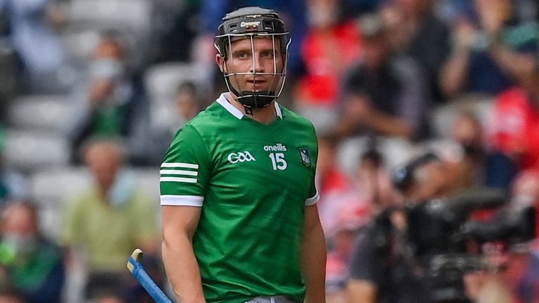 Peter Casey scored five first-half points in the 2021 All-Ireland final, before suffering an ACL injury