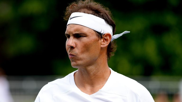 Rafael Nadal, Hurlingham Club'da çalışıyor