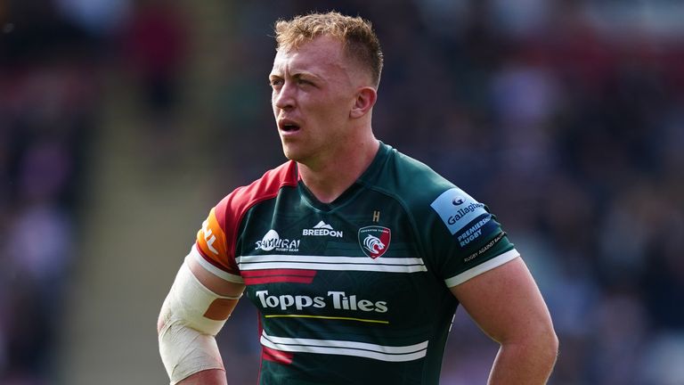 Leicester Tigers back-row Tommy Reffell has come into the second row 