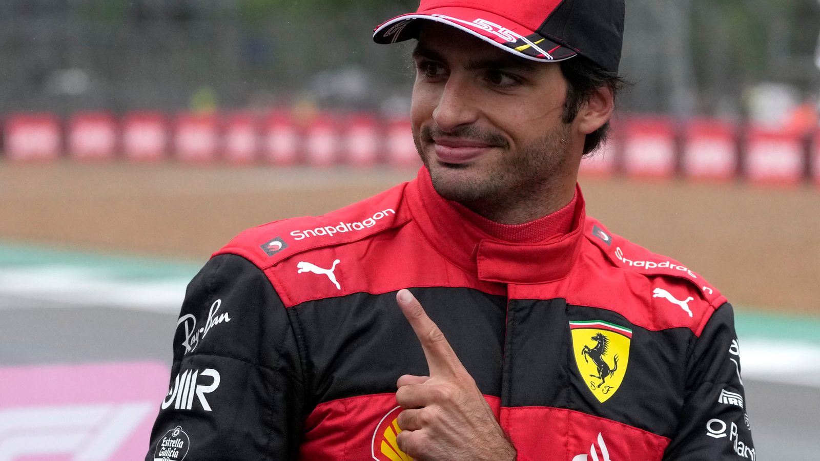 British GP: Carlos Sainz snatches first F1 pole from Max Verstappen in epic wet qualifying