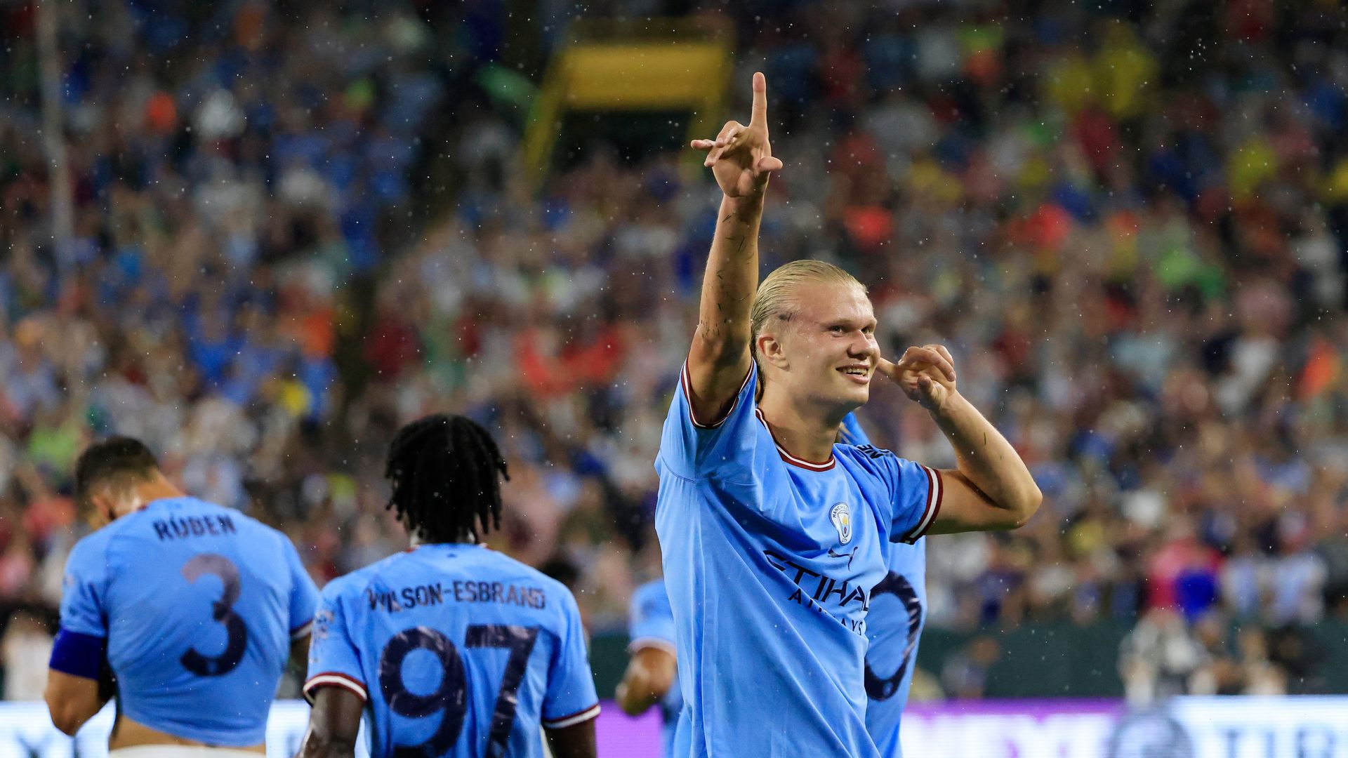 The first of many? Haaland scores debut City goal