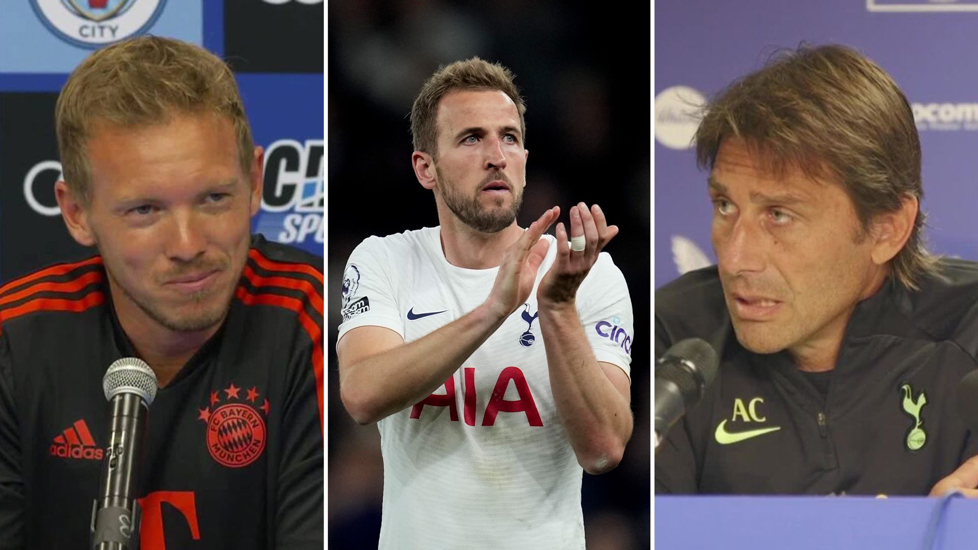 Conte hits back at Nagelsmann for 'disrespectful' Kane comments