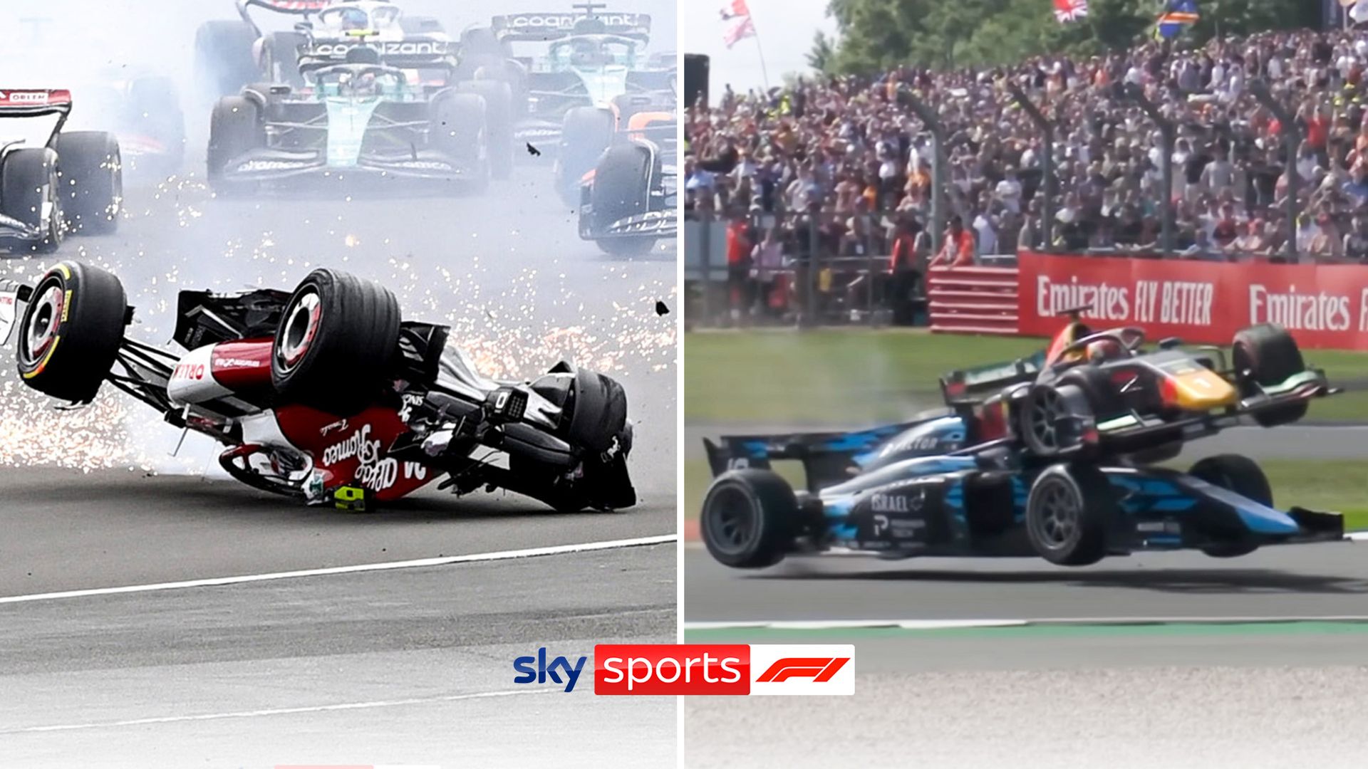 F1 halo 'saved two lives' at Silverstone | Drivers hail accident safety