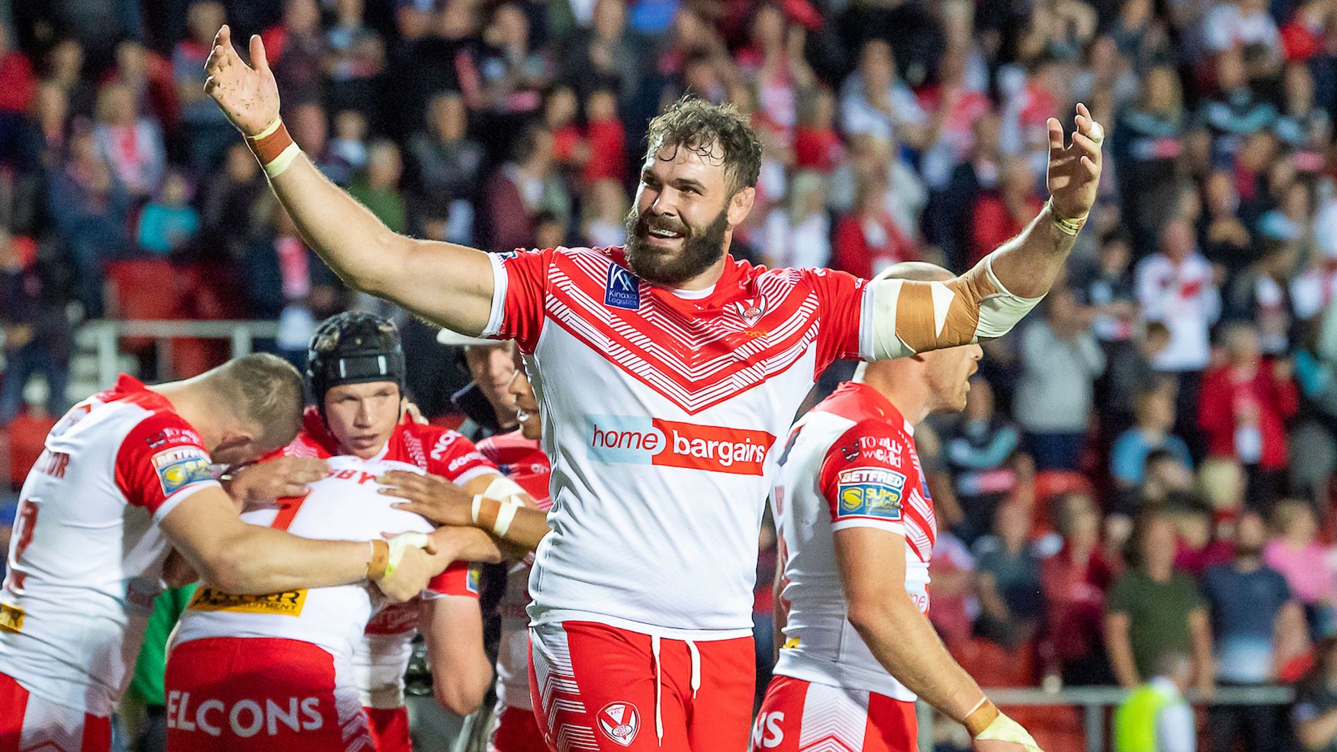 St Helens cruise to victory over Huddersfield despite early red card