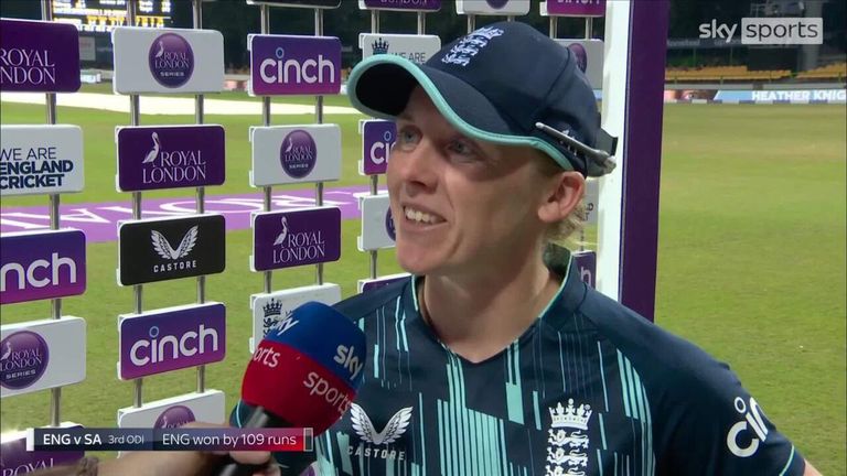 England Women's captain Heather Knight says she's thrilled with the performance the team put on and hopes they continue the momentum.