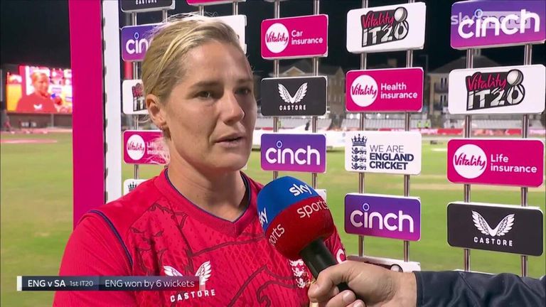 Katherine Brunt says she is confident she can still play for England after taking four wickets in a dominating win over South Africa. 