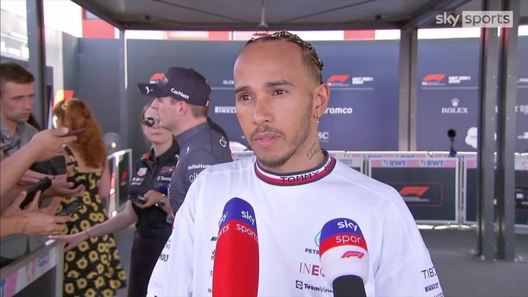Lewis Hamilton says he's not sure why the gap is bigger up front after feeling strong in the car with a positive qualifying finish. 