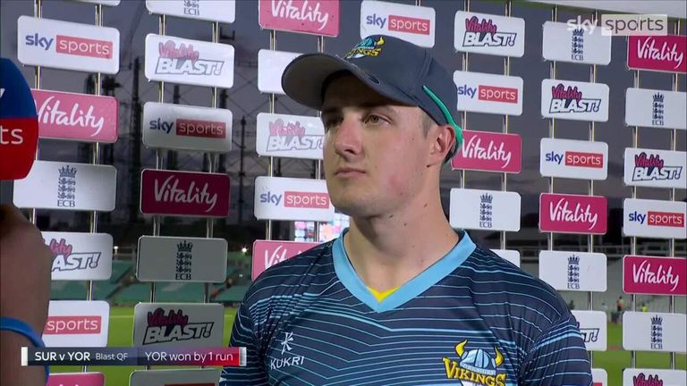 Vitality Player of the Match Tom Kohler-Cadmore says Yorkshire's win was a great team effort