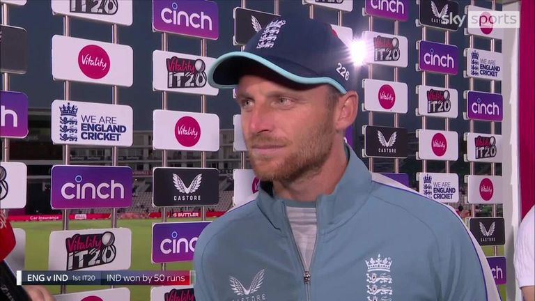 England captain Jos Buttler speaks to Sky Sports after his side's defeat to India in Southampton