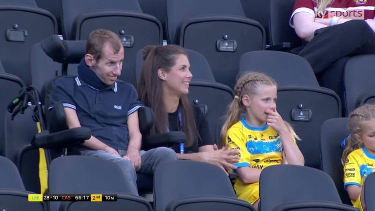 There was a special moment for Leeds Rhinos legend Rob Burrow when the whole of St James' Park cheered him on during their Magic Weekend match against Castleford Tigers earlier this month.