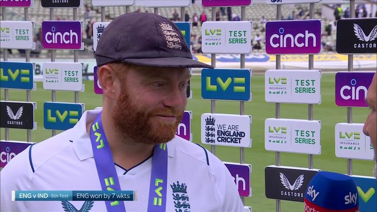 Jonny Bairstow was named the player of the match and reflected on his recent good form. 