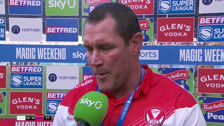 St Helens' head coach Kristian Woolfe says that Joe Batchelor and Jimmy Lomax were incredible after their late heroics