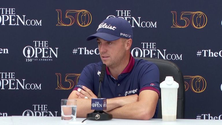 Justin Thomas speaks ahead of The Open this weekend in St Andrews and reveals the conversation he and Tiger Woods recently had.