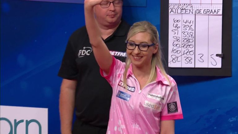 Fallon Sherrock wins the first Women's World Matchplay against Aileen De Graaf in Blackpool