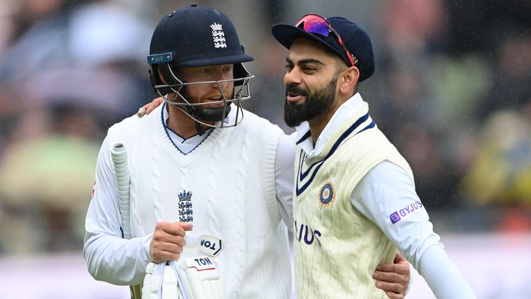 England's Jonny Bairstow played down his clashes with India's Virat Kohli after registering another century 