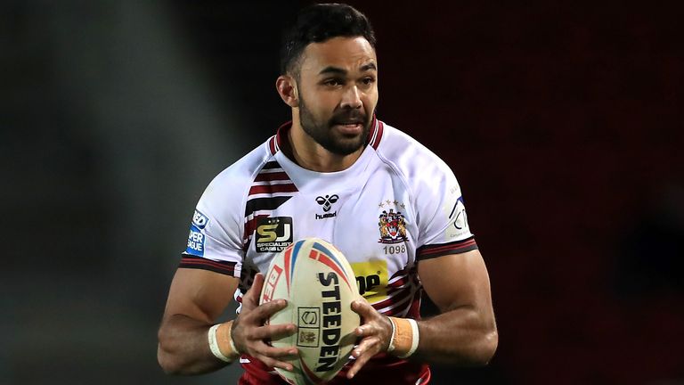Wigan Warriors' Bevan French broke the Super League record for most tries in a game