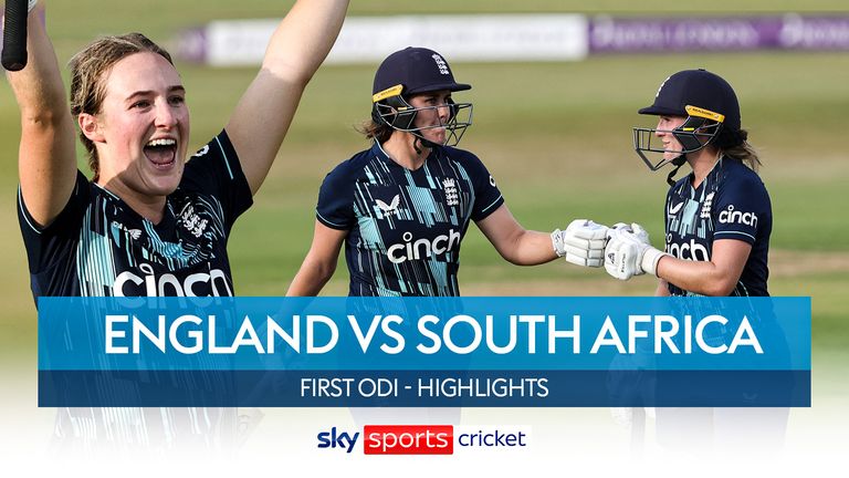 Watch the best of the action from the first one-day international between England and South Africa.