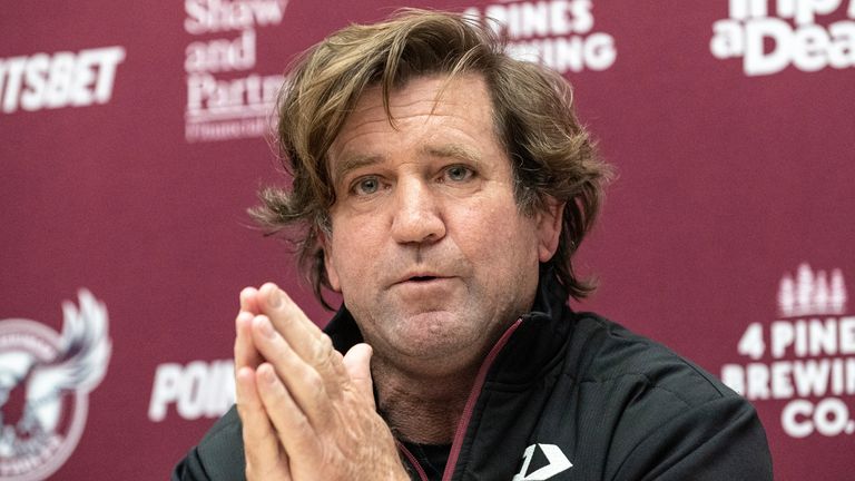 Des Hasler, coach of the Manly Sea Eagles, addressed the media regarding the situation