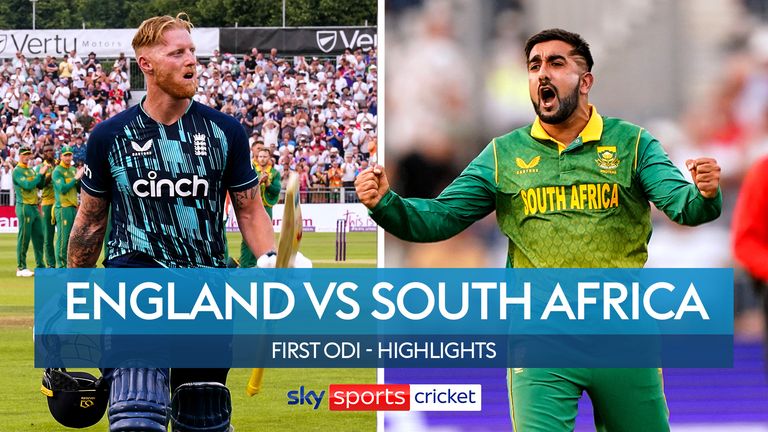 The best of the action from the first one-day international between England and South Africa