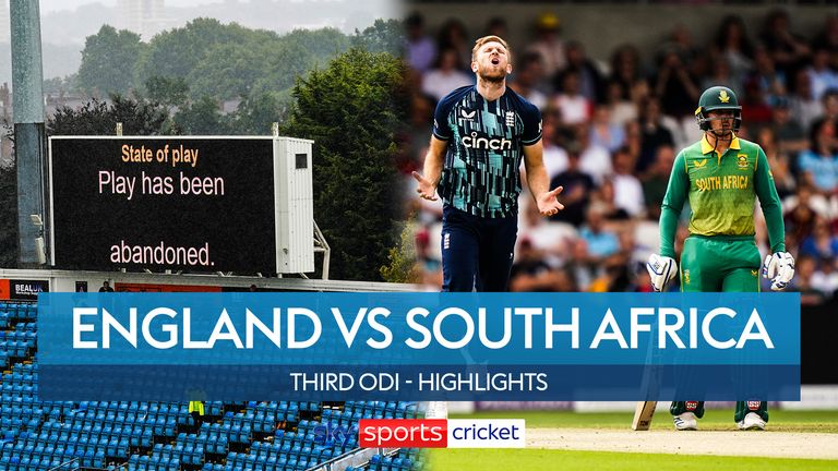 Series Highlights-Third Day International International Between England and South Africa Abandoned After Only 27.4 Over Due to Rain