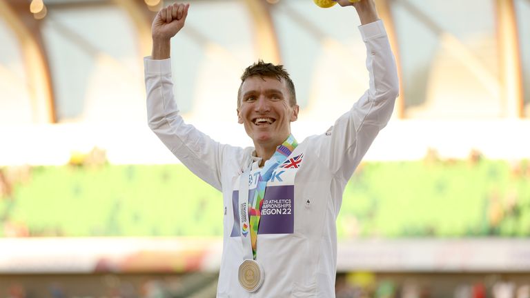 Wightman got his celebration after the medal ceremony was moved before his flight.