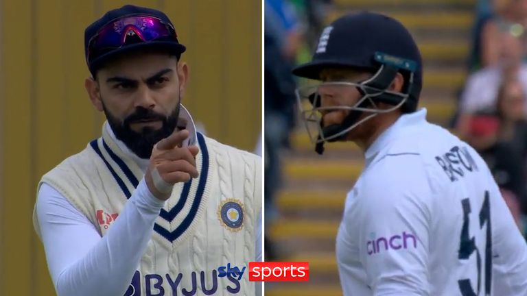 Jonny Bairstow and Virat Kohli had an old-fashioned battle of words on day three of the fifth test between England and India.