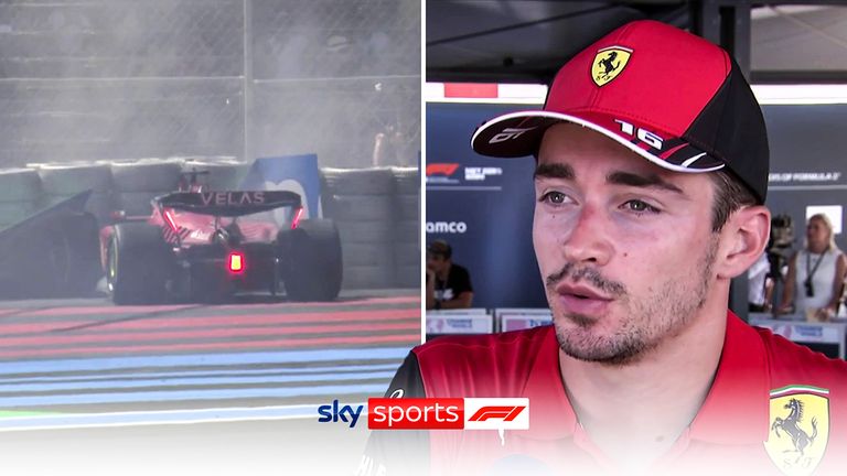 Charles Leclerc dice che l'errore che ha commesso che lo ha portato a cadere dal Gran Premio di Francia è stato inaccettabile