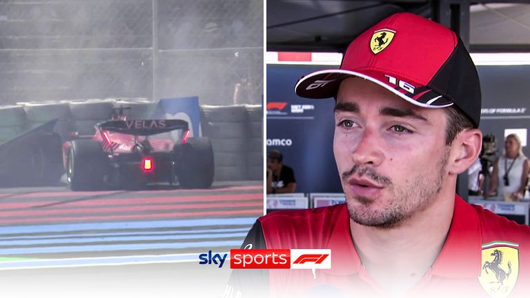 Charles Leclerc szerint hibája miatt kiszállt a Francia Nagydíjról.