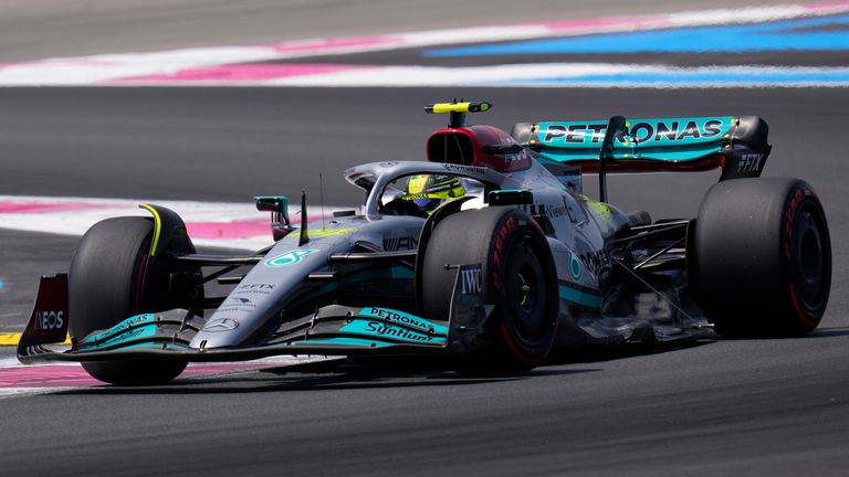 Lewis Hamilton was fourth in Practice Three