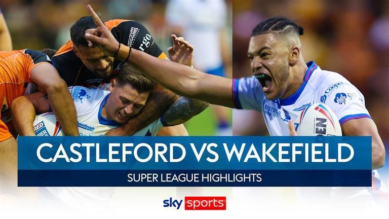 Liga Super: Dua gol Lewis Murphy membantu Wakefield Trinity meraih kemenangan penting dalam derby atas Castleford Tigers |  Berita Liga Rugby