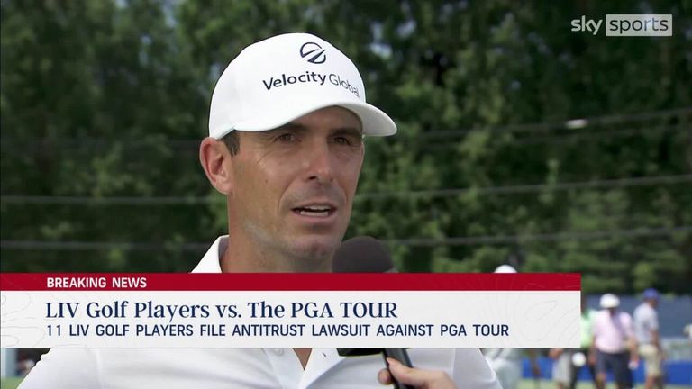 Several current players talk about the 11 LIV golfers who filed a lawsuit against the PGA Tour