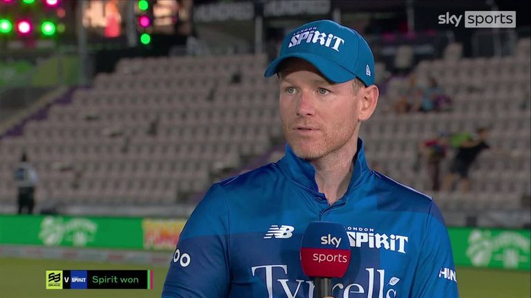 Following his side's victory over Southern Brave, London Spirit captain Eoin Morgan says Spirits bowlers were 'outstanding'